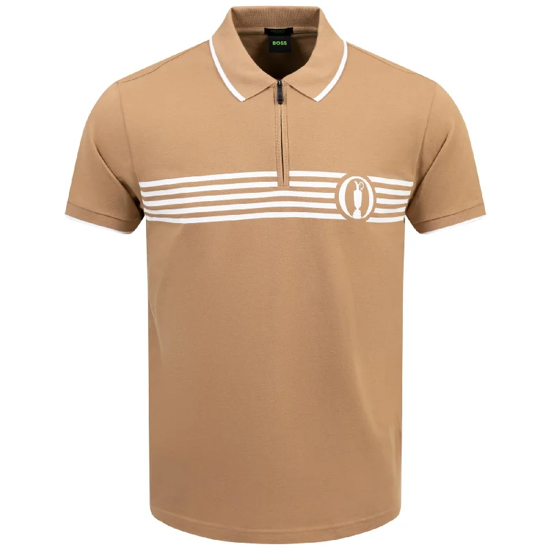 Men's plus size golf polo shirts in moisture wicking fabricPariq The Open Cotton Polo Medium Beige - AW24