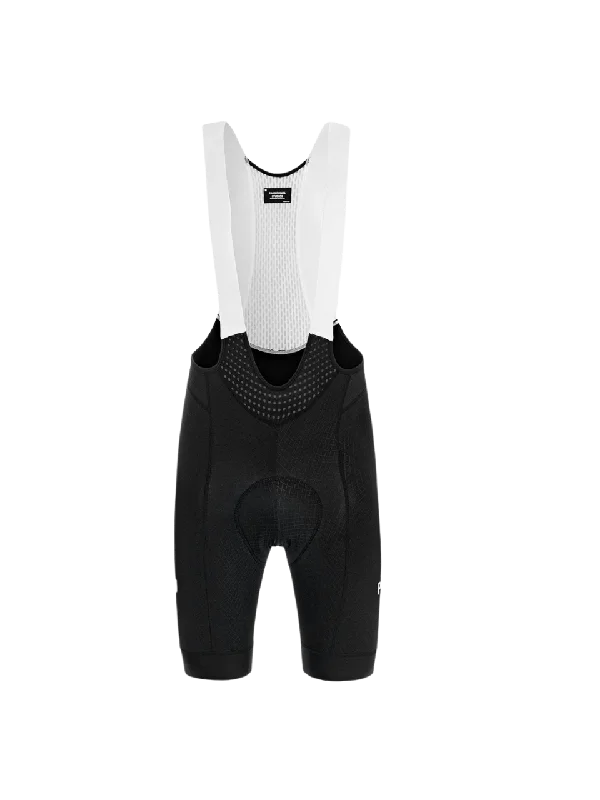 Men's breathable cotton athletic shorts for intense workouts Mechanism Bib Short - Black