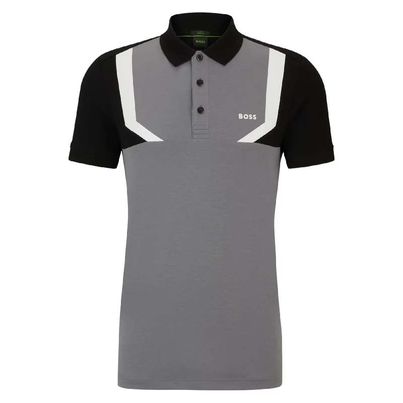Men's vintage - inspired retro polo shirts with unique patternsPaule 2 Medium Grey - SS24