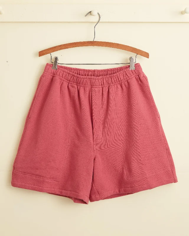 Men's side - stripe track shorts for a sporty running look   Rugby Shorts - Pink