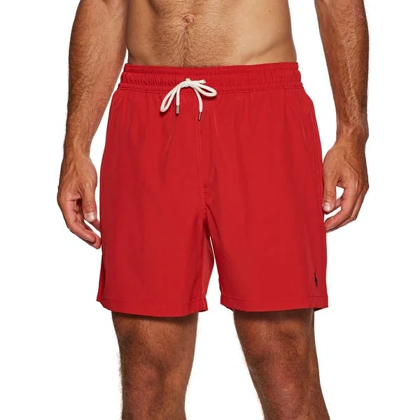 Men's two - tone stripe polo shirts with a preppy stylePolo Ralph Lauren - Traveller Swim Short - Red