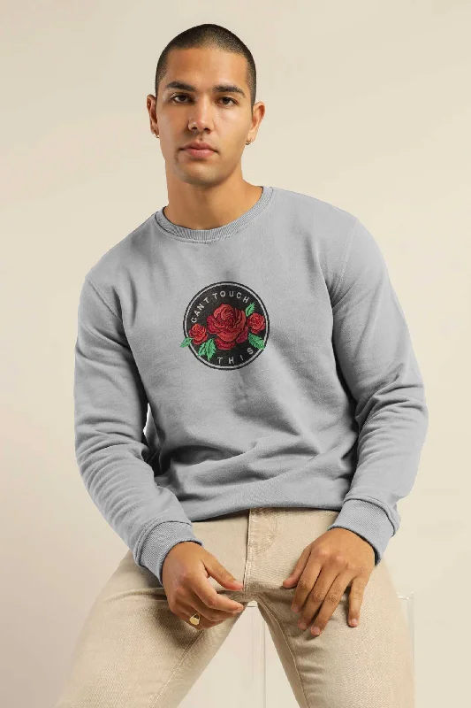 Men's ribbed cuffs and hem polo shirts for a textured lookPolo Republica Men's Can't Touch Embroidered Fleece Sweat Shirt