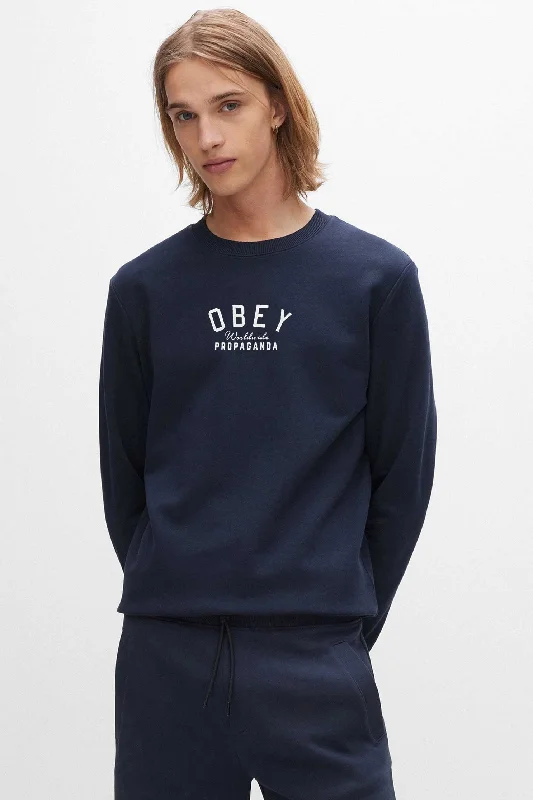 Men's quick - dry polo shirts for water sports activitiesPolo Republica Men's Obey Printed Long Sleeve Sweat Shirt