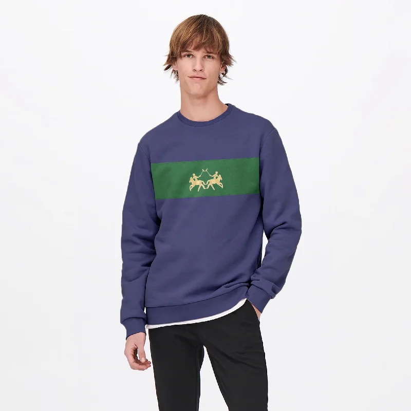 Navy & Bottle Green