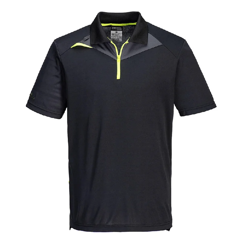 Men's ribbed cuffs and hem polo shirts for a textured lookPortwest DX410 Polo Shirt