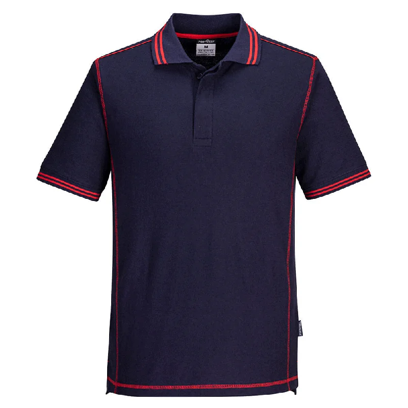 Men's antimicrobial polo shirts for odor - free daily wearPortwest B218 Essential Two Tone Polo Shirt
