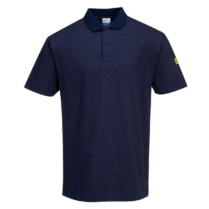Men's luxury cashmere blend polo shirts in solid colorsPortwest AS21 Anti-Static ESD Polo Shirt