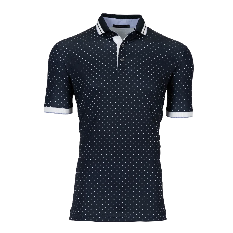 Men's color - block polo shirts with a bold fashion statementRacquet Icon Polo