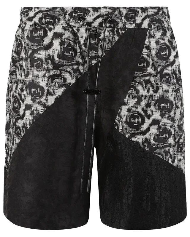 Men's button - fly denim work shorts for durability on the job   RtA Leander Wool & Cashmere-Blend Short