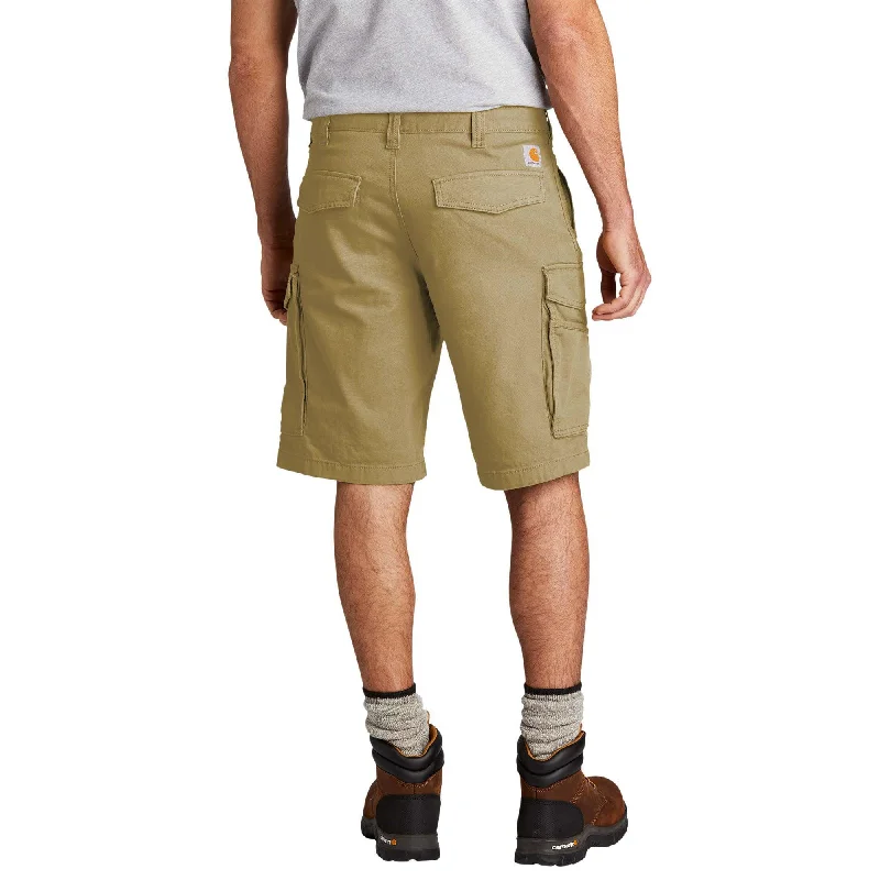 Men's side - stripe track shorts for a sporty running look   Rugged Flex Cargo Short - Khaki