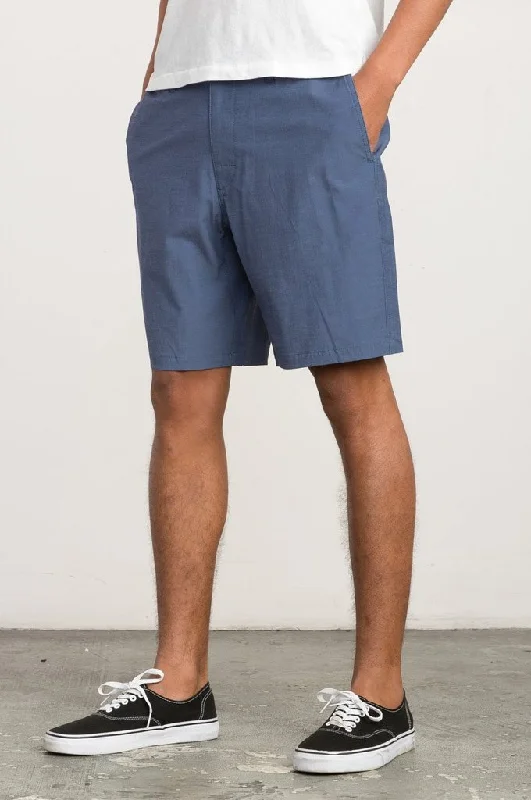 Men's moisture - wicking performance shorts for sweaty outdoor activities   RVCA All Time Coastal 19" Hybrid Short