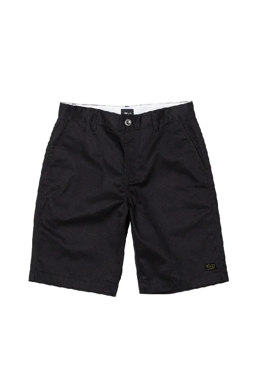 Men's button - fly denim work shorts for durability on the job   RVCA Americana Walkshorts