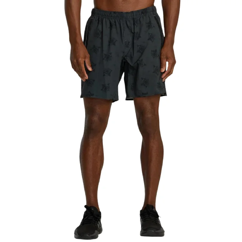 Men's high - waisted swim shorts with UPF protection for beach vacations   RVCA Benji Yogger Stretch 17" Sport Shorts - Men's
