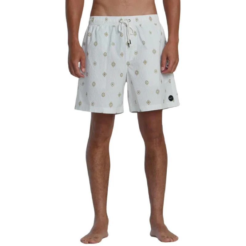 Men's high - waisted swim shorts with UPF protection for beach vacations   RVCA Endless Elastic 17" Short - Men's