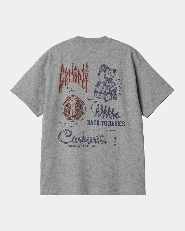 Men's vintage - inspired retro polo shirts with unique patternsArchivo T-Shirt | Grey Heather