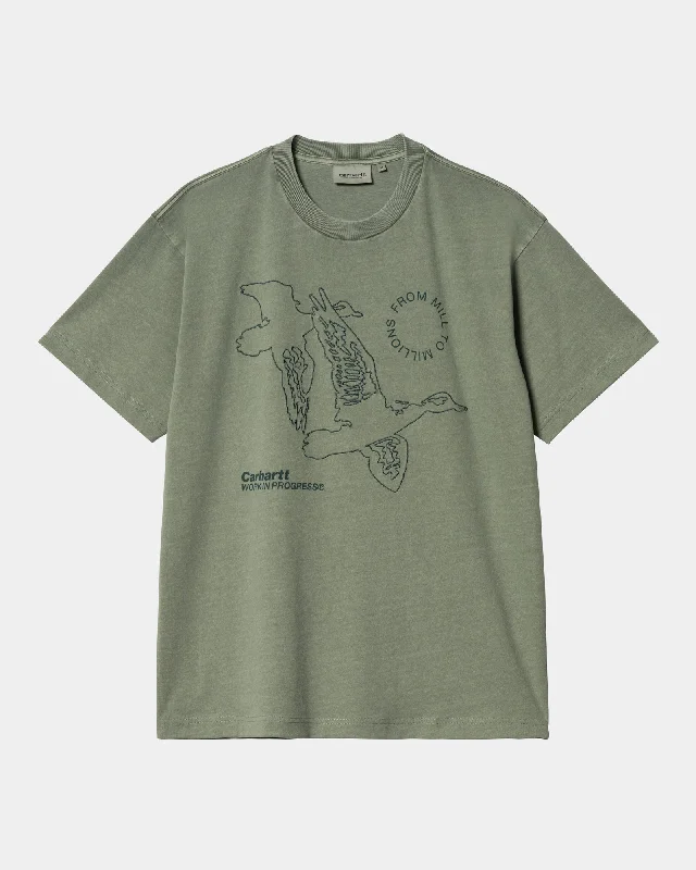Men's plus size golf polo shirts in moisture wicking fabricFlying Ducks T-Shirt | Duck Green