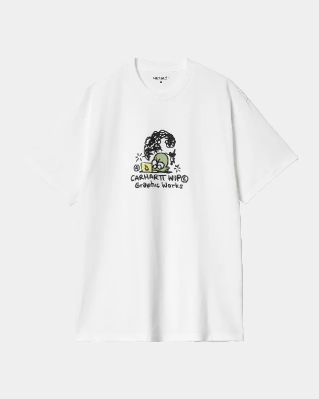 Men's color - block polo shirts with a bold fashion statementGraphic Works T-Shirt | White
