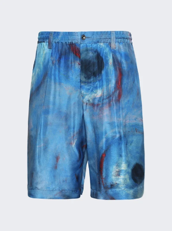 Men's camo print cargo shorts for outdoor adventures Short