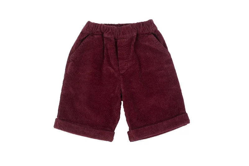 Men's breathable cotton athletic shorts for intense workouts Shorts Velvet - Bordeaux