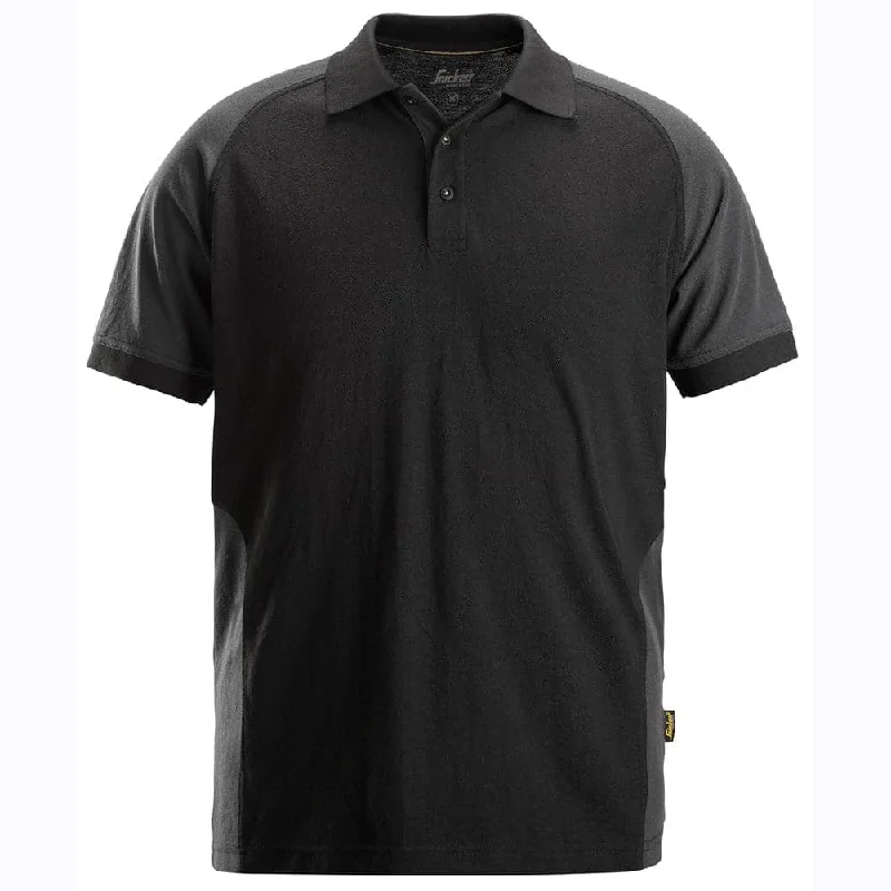 Men's button - down spread collar polo shirts for business casualSnickers 2750 Two-Coloured Short Sleeve Polo Shirt
