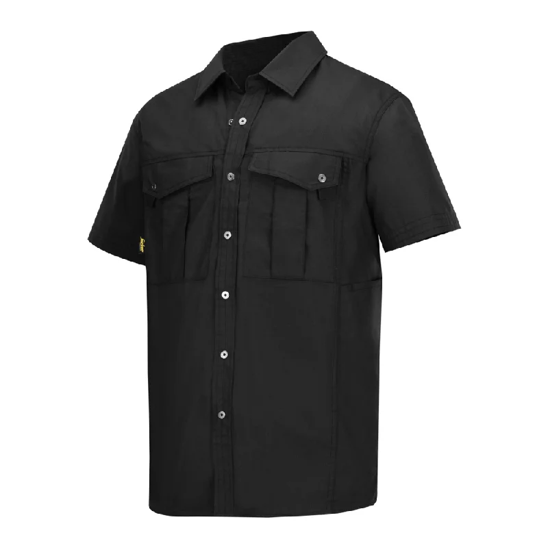Men's breathable cotton blend polo shirts for summer outingsSnickers 8506 Rip Stop Short Sleeve Shirt Various Colours