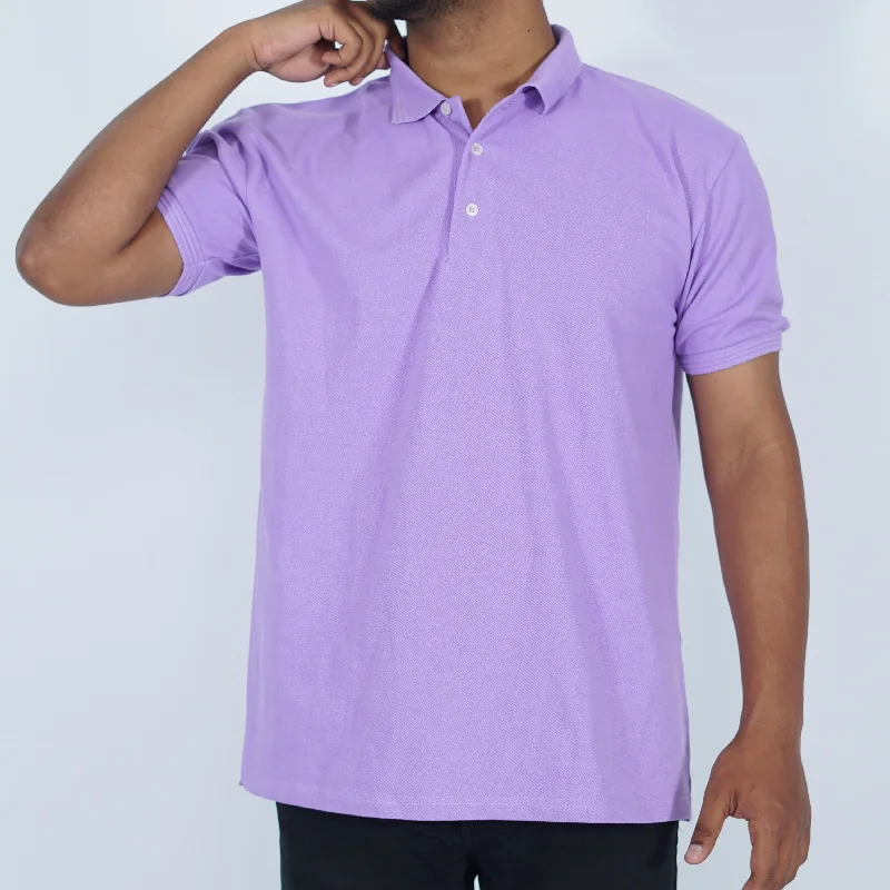 Men's quick - dry polo shirts for water sports activitiesSolid Polo | Lavender