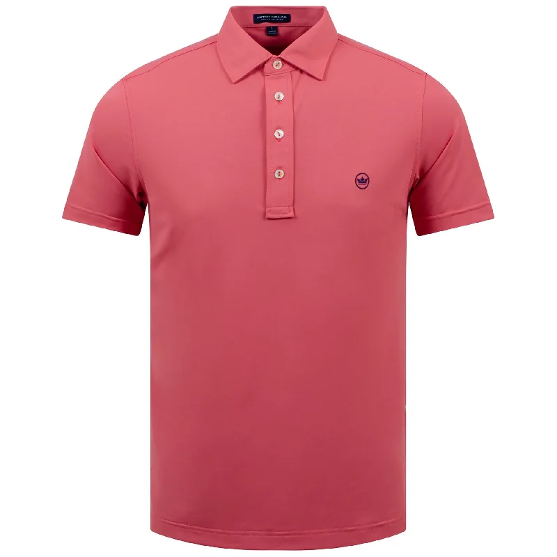 Men's long sleeve classic fit polo shirts with embroidered logosSoul Performance Mesh Polo Cape Red - 2024