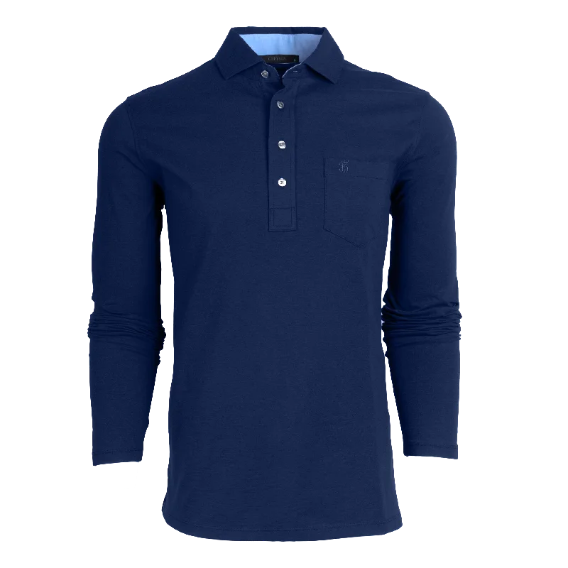 Men's lightweight performance polo shirts for tennis matchesSpirit Long Sleeve Polo