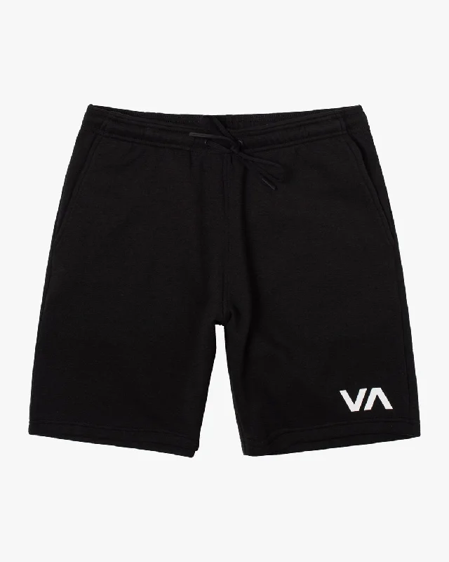 Men's drawstring casual linen shorts for a laid - back summer look Sport IV 19" Shorts - Black