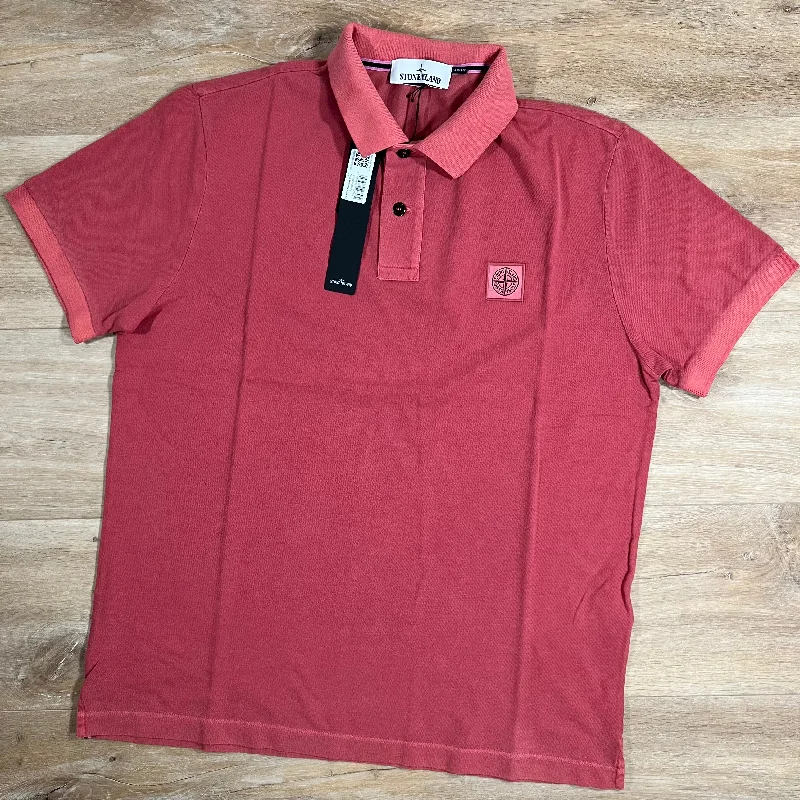 Men's lightweight performance polo shirts for tennis matchesStone Island Pigment Dye Polo Shirt in Ciclamino