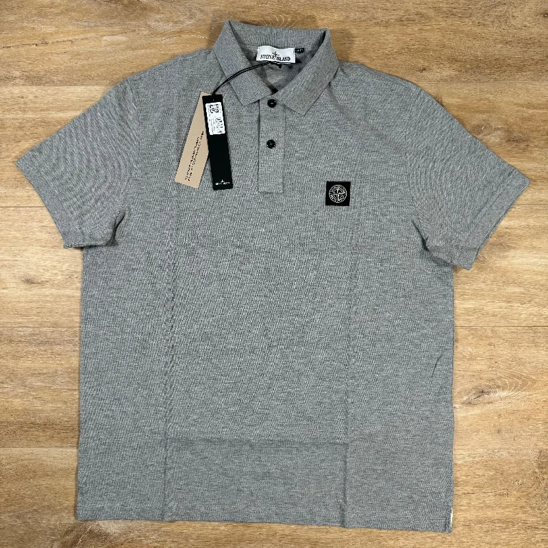Men's formal - style silk blend polo shirts for special occasionsStone Island Slim Polo Shirt in Grey