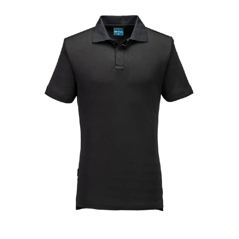 Men's long sleeve classic fit polo shirts with embroidered logosPortwest T722 WX3 Eco Polo Shirt