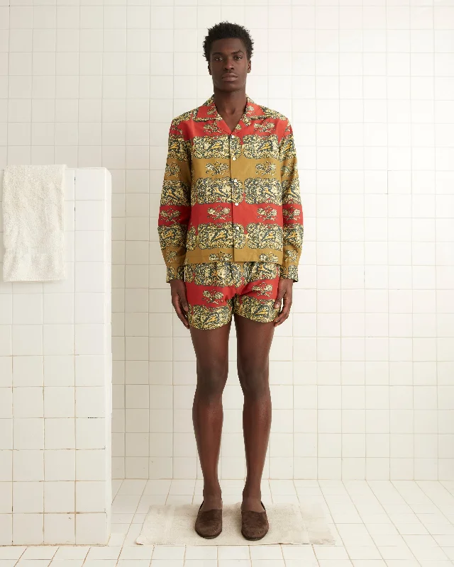 Men's pleated front twill shorts for a classic and sophisticated appearance   Tennis Court Boxers