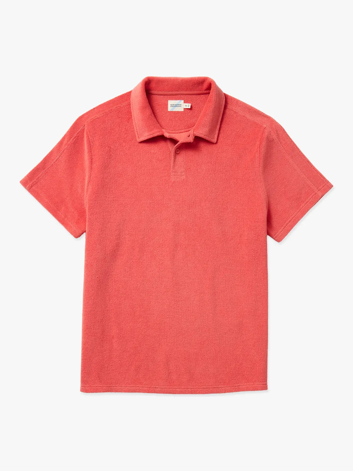 Men's vintage - inspired retro polo shirts with unique patternsRavello Terry Polo | Spice Coral