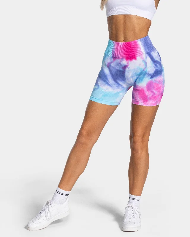 Men's plaid pattern wool blend shorts for a preppy fall style   Tie Dye Scrunch Short "Cold"