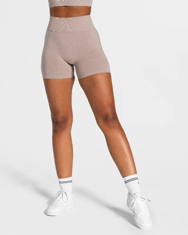 Men's ripped denim shorts for a trendy streetwear aesthetic   Timeless Scrunch Short "Dust"