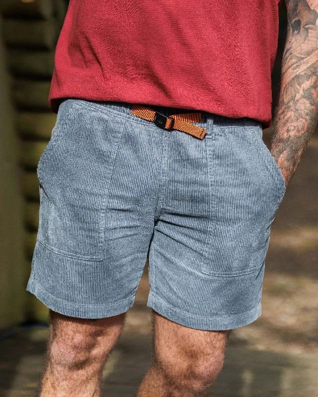 Men's breathable cotton athletic shorts for intense workouts Topanga Cord Short - Storm Grey