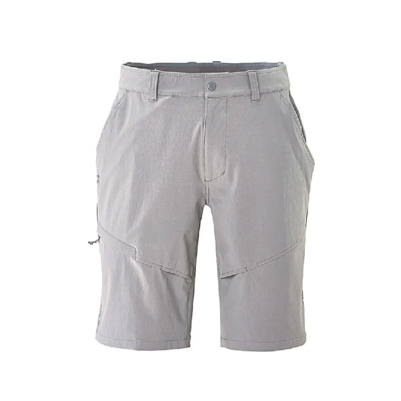 Men's distressed cotton shorts for a bohemian - inspired style   Tournament Short - Ghost Gray