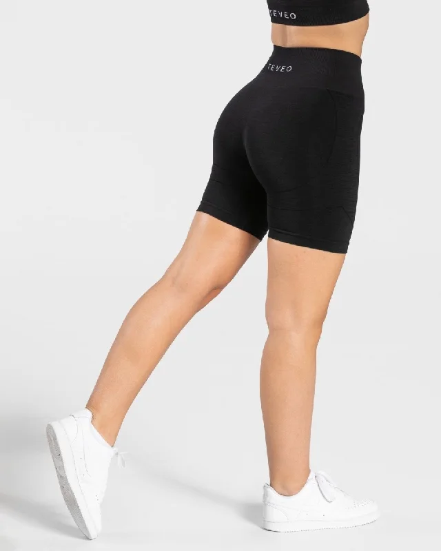 Men's wide - leg linen blend shorts for a relaxed beachside vibe    True Short "Schwarz"