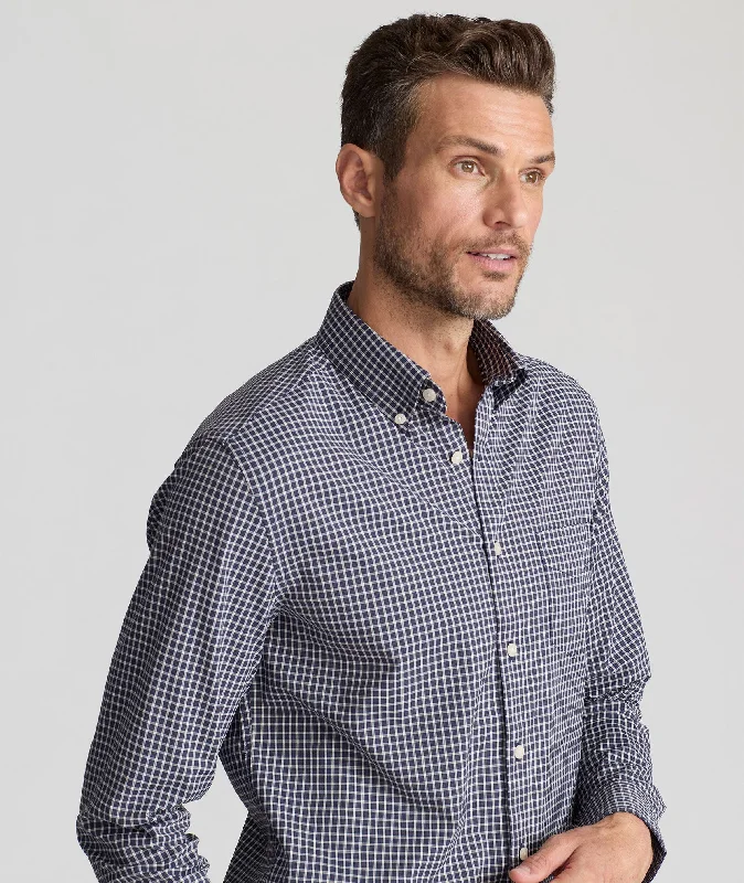 Men's ribbed cuffs and hem polo shirts for a textured lookWrinkle-Free Performance Tully Shirt - FINAL SALE