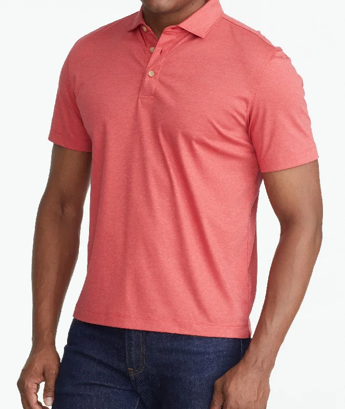 Men's plus size golf polo shirts in moisture wicking fabricLuxe Wrinkle-Free Pique Polo - FINAL SALE