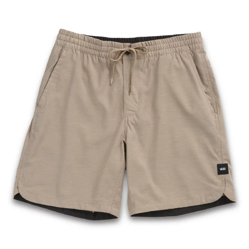Men's high - waisted swim shorts with UPF protection for beach vacations   Vans Men’s Microplush Hybrid 18' Short