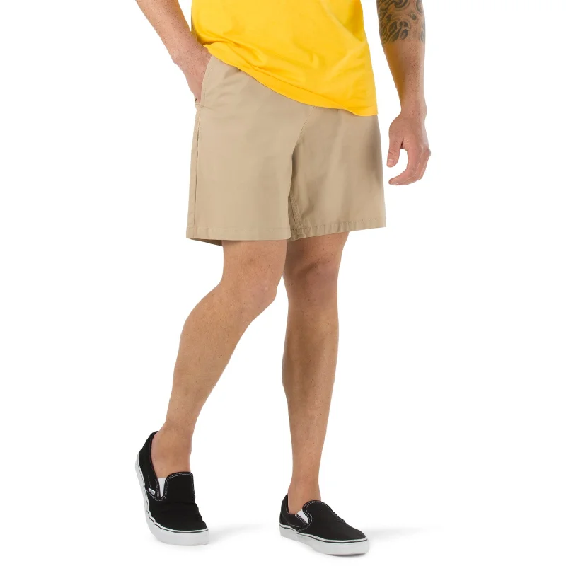 Men's distressed cotton shorts for a bohemian - inspired style   Vans Men’s Range Relaxed Elastic 18" Shorts