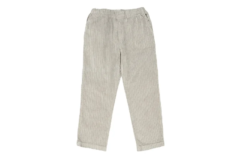 Men's distressed cotton shorts for a bohemian - inspired style   Velvet Trousers - Grey