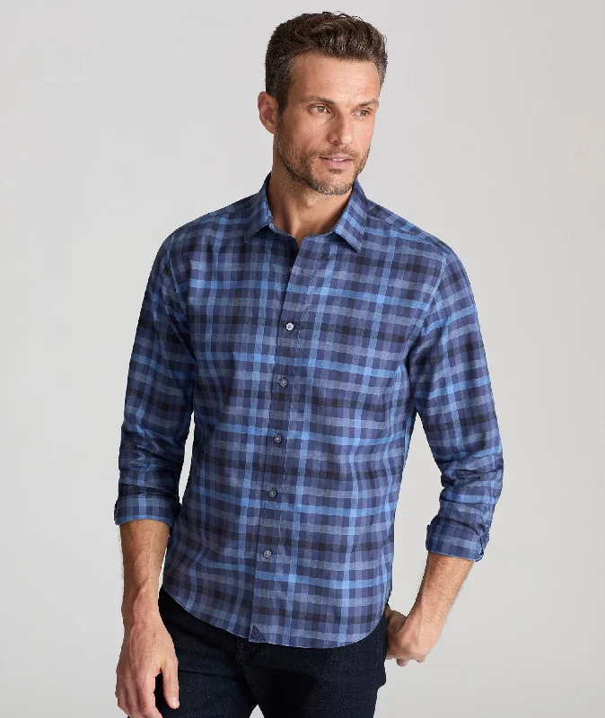 Men's luxury cashmere blend polo shirts in solid colorsWrinkle-Free Walton Shirt - FINAL SALE