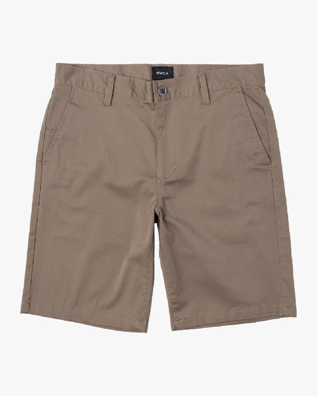 Men's moisture - wicking performance shorts for sweaty outdoor activities   Week-End 20" Stretch Shorts - Dark Khaki