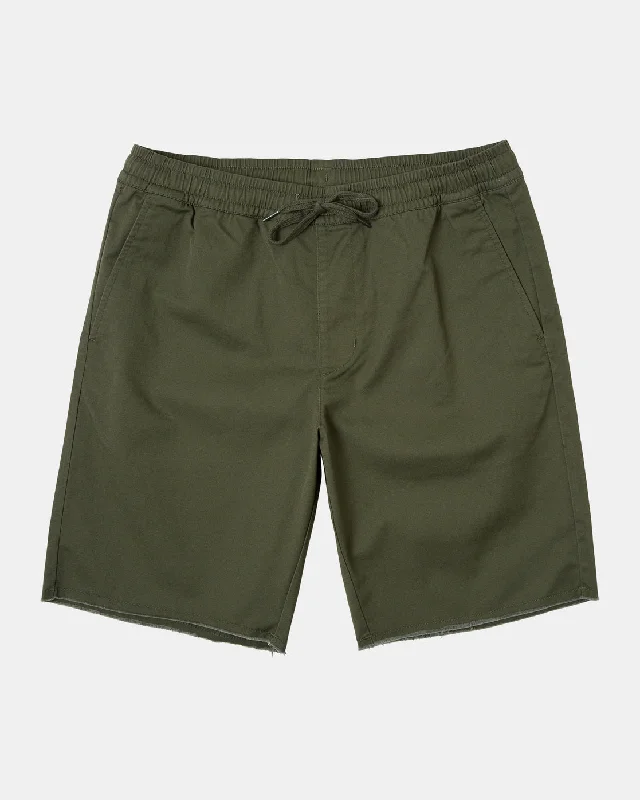 Men's floral print silk blend shorts for a unique night - out look   Weekend Elastic Waist Shorts - Cactus