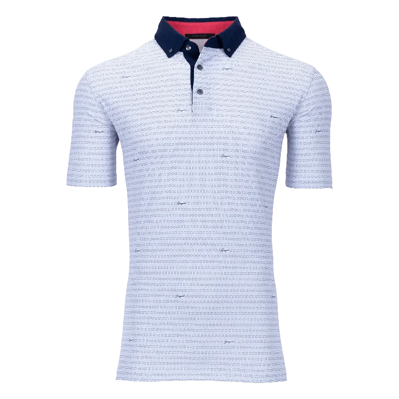 Men's quick - dry polo shirts for water sports activitiesWind And Water Symbol Polo