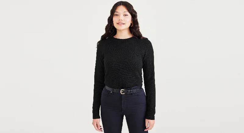 Men's zip - pocket canvas shorts for added functionality during travel   Women's Classic Fit Crewneck Sweater