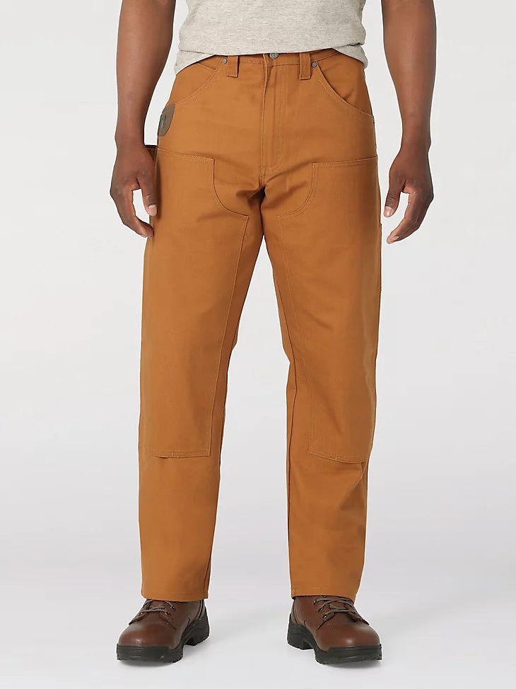Men's wide - leg linen blend shorts for a relaxed beachside vibe    Wrangler® RIGGS® Men's Relaxed Fit Utility Pant_Rubber